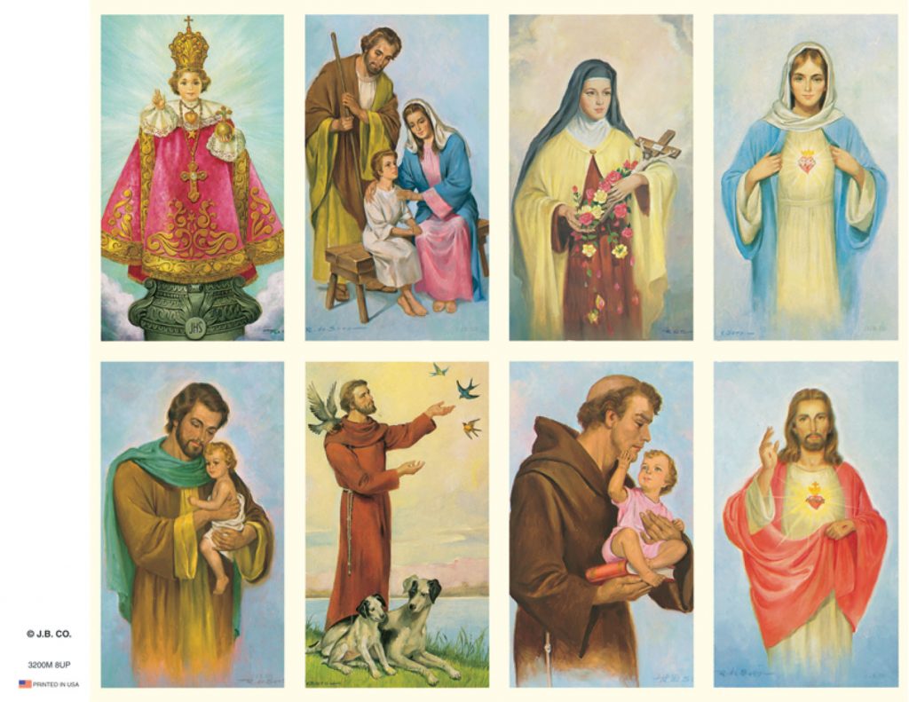 Assorted Subjects Prayer Cards Henry Schwab