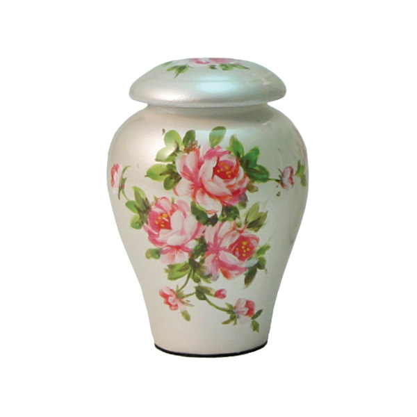Rose Bouquet Floral Ceramic Urn | Henry Schwab
